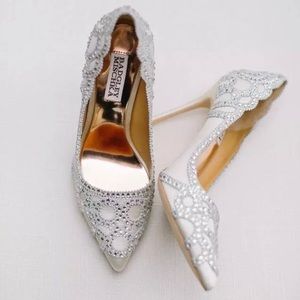 Badgley Mischka Women’s Dress Pump, Ivory, 6.5 US